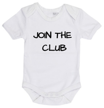 Load image into Gallery viewer, I’m New To This/Join The Club Adult T-Shirt &amp; Baby Onesie Set
