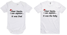 Load image into Gallery viewer, LIMITED EDITION CHRISTMAS Adult T-Shirt &amp; Baby Onesie Set
